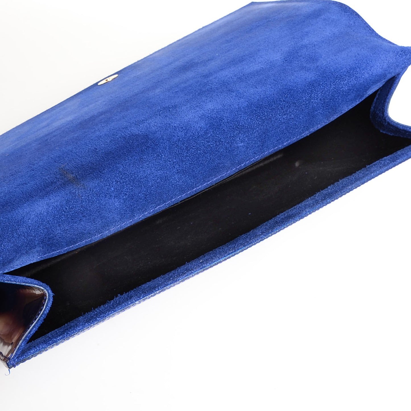 Patent Large Belle De Jour Clutch Royal Blue