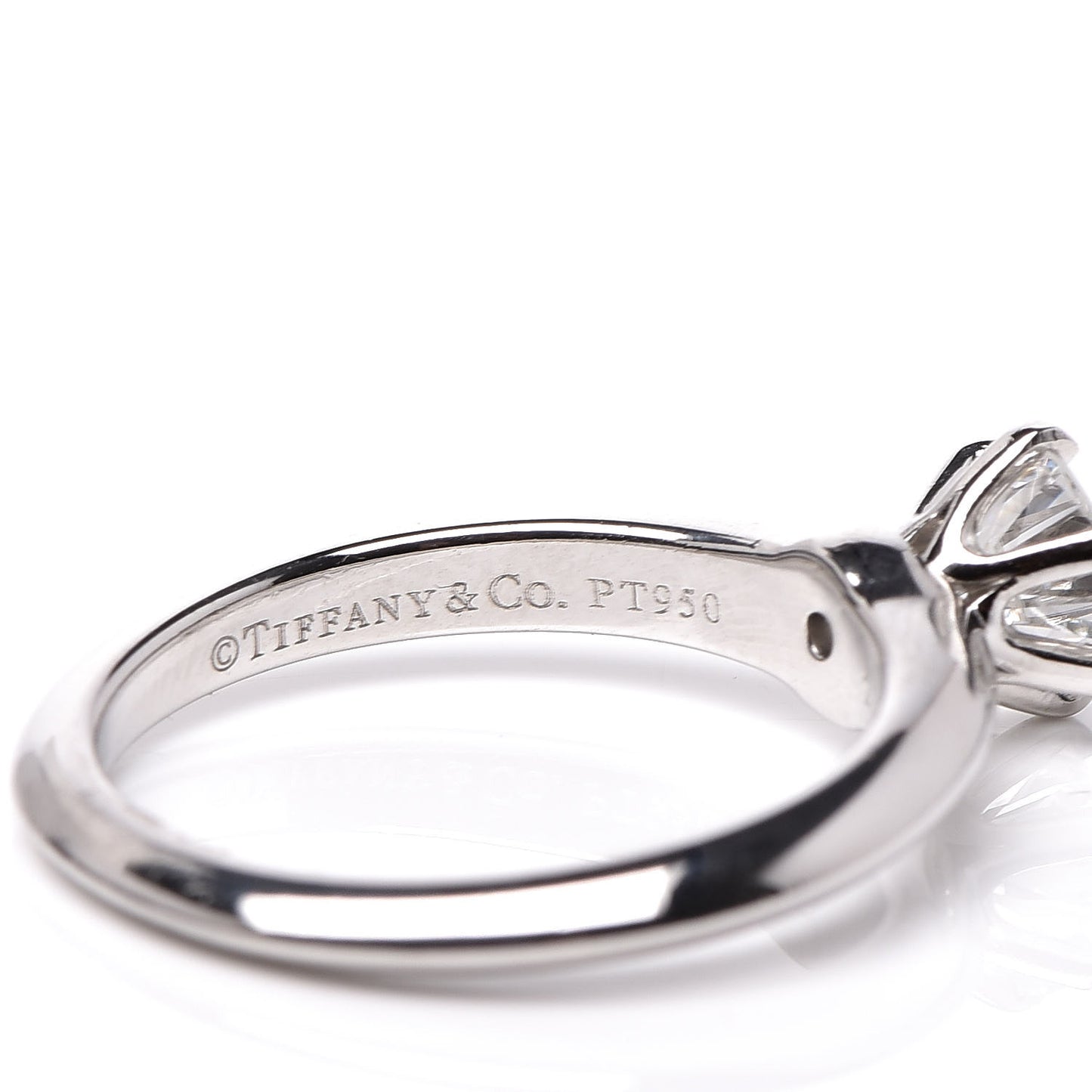 Platinum Diamond .70ct Solitaire Engagement Ring 51 5.75