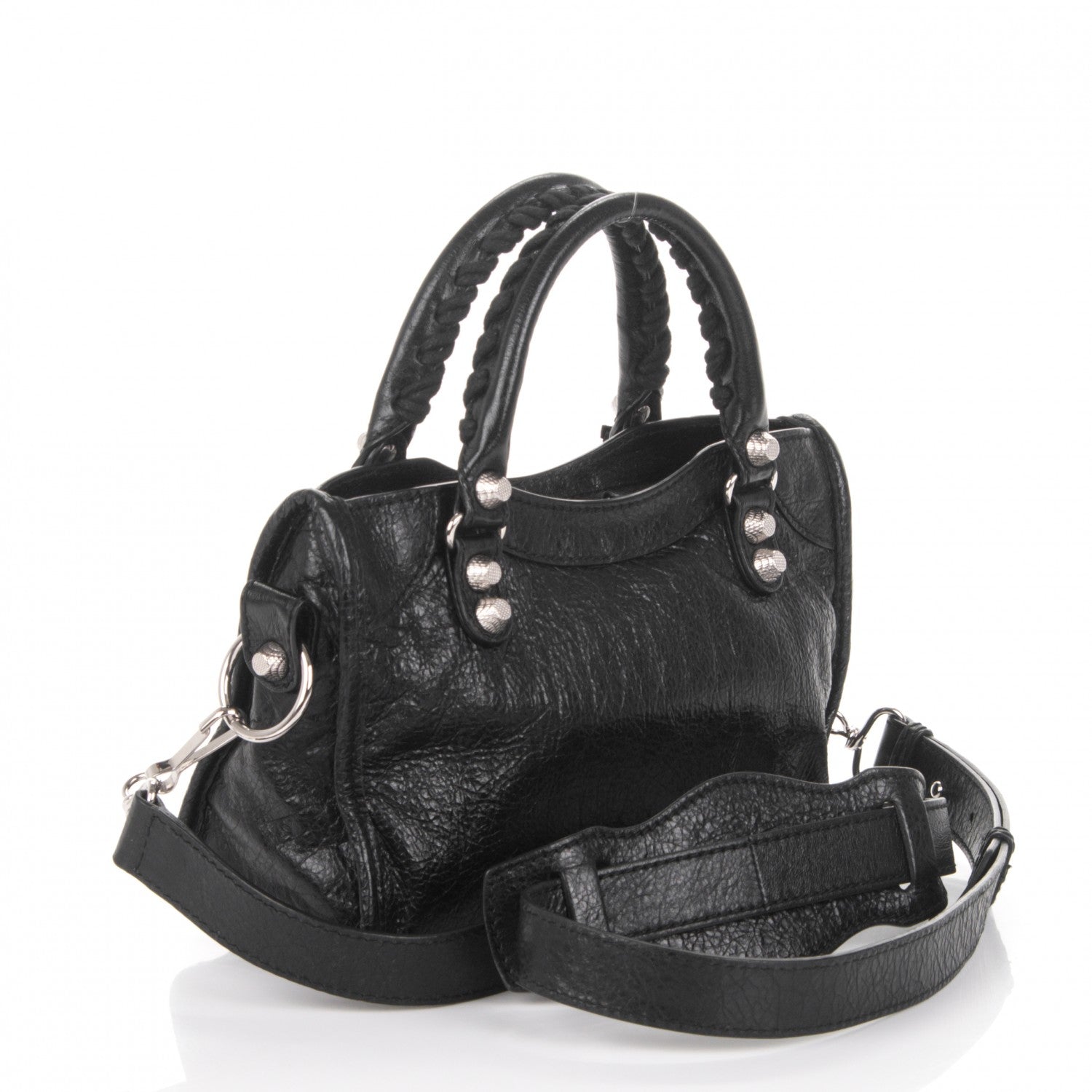 Balenciaga Agneau Giant 12 Silver Hardware Mini City Black 3 of 7