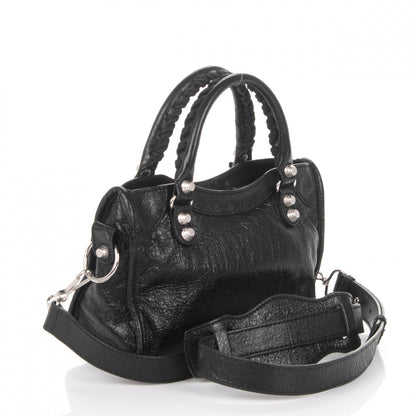 Balenciaga Agneau Giant 12 Silver Hardware Mini City Black 3 of 7