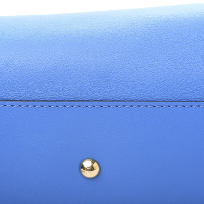 Fendi Vitello Seta Medium Peekaboo Iconic Satchel Blue Royal 11 of 12