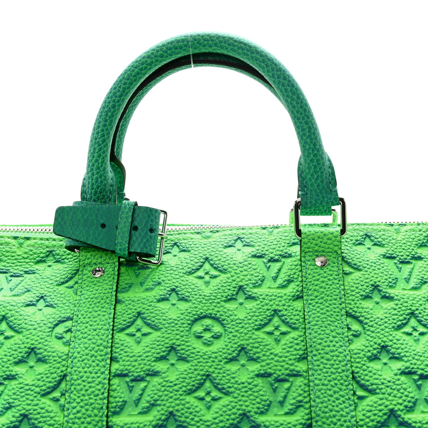 Taurillon Illusion Keepall Bandouliere 50 Bleu Vert