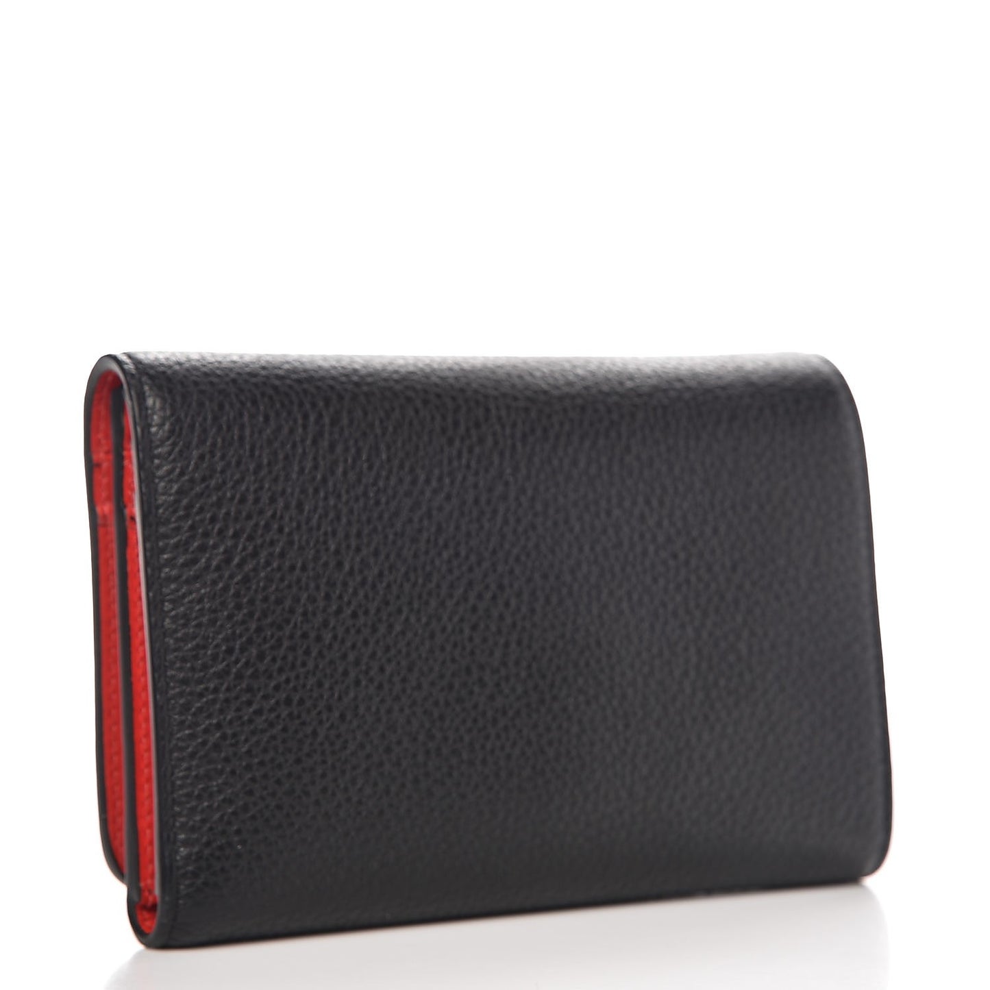 Calfskin Rubylou Trifold Wallet Black