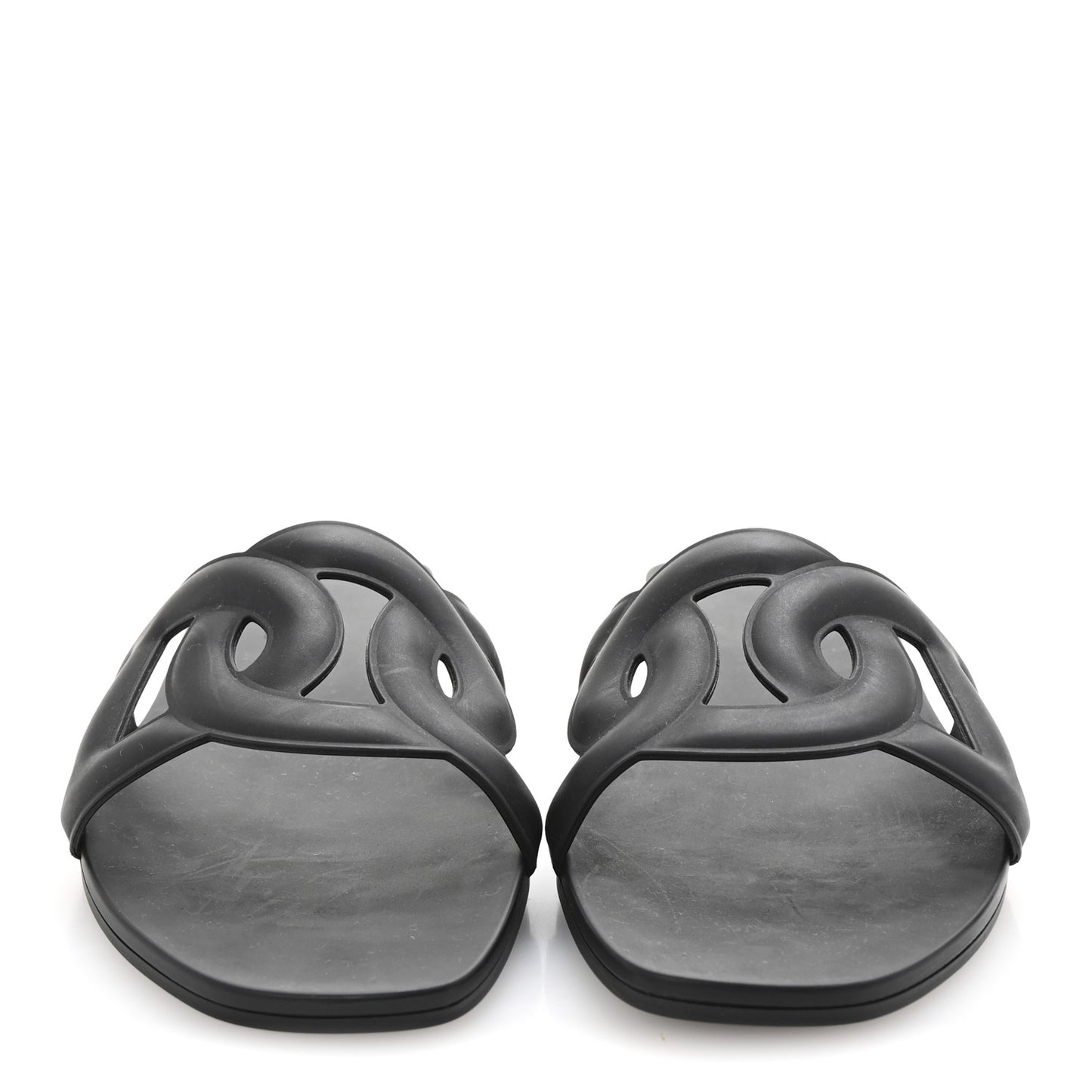 Rubber Aloha Sandals 39 Black