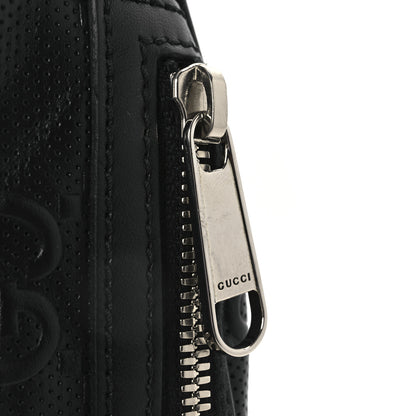 Gucci Calfskin GG Tennis Embossed Belt Bag Black 12 of 12