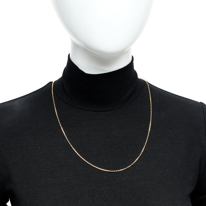 Van Cleef & Arpels 18K Yellow Gold Trace Chain Necklace 2 of 6