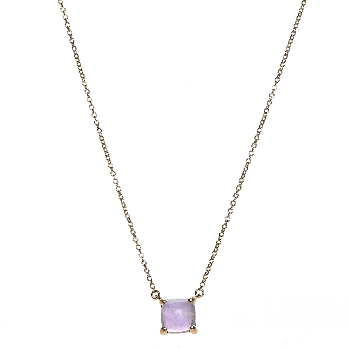18K Yellow Gold Amethyst Paloma Picasso Sugar Stacks Pendant Necklace
