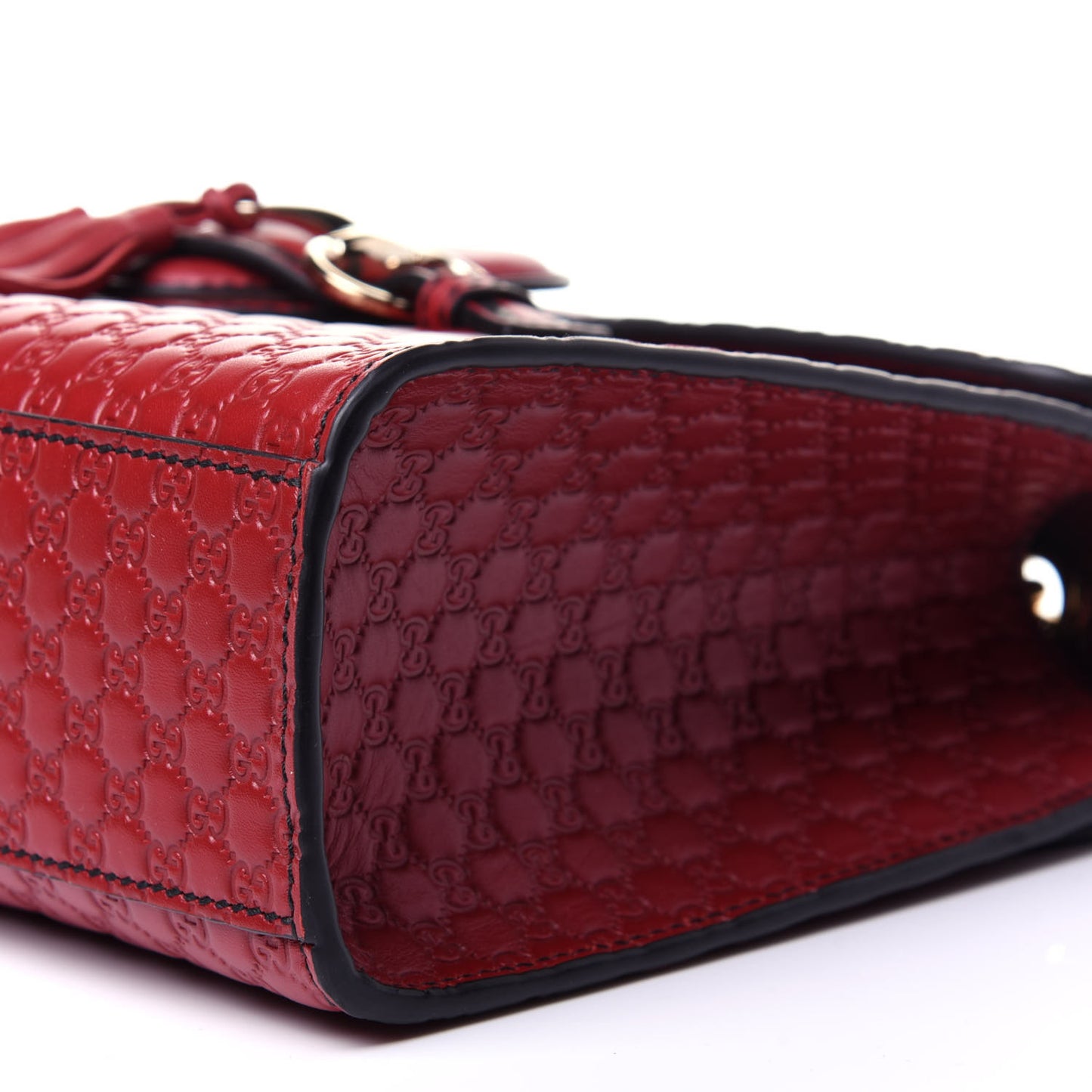 Microguccissima Medium Emily Chain Shoulder Bag Red