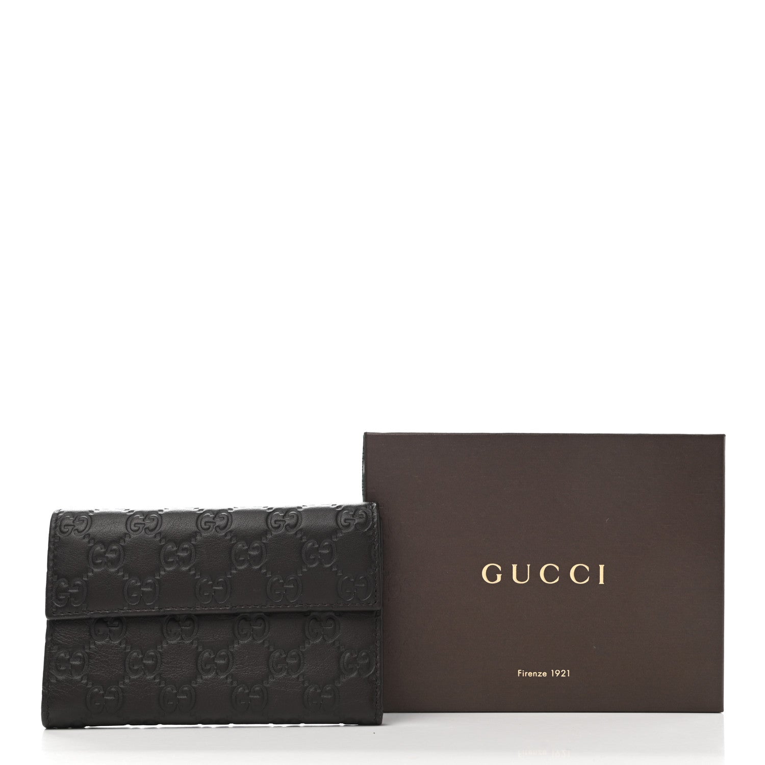 Gucci Guccissima Continental Flap Wallet Dark Brown 8 of 8