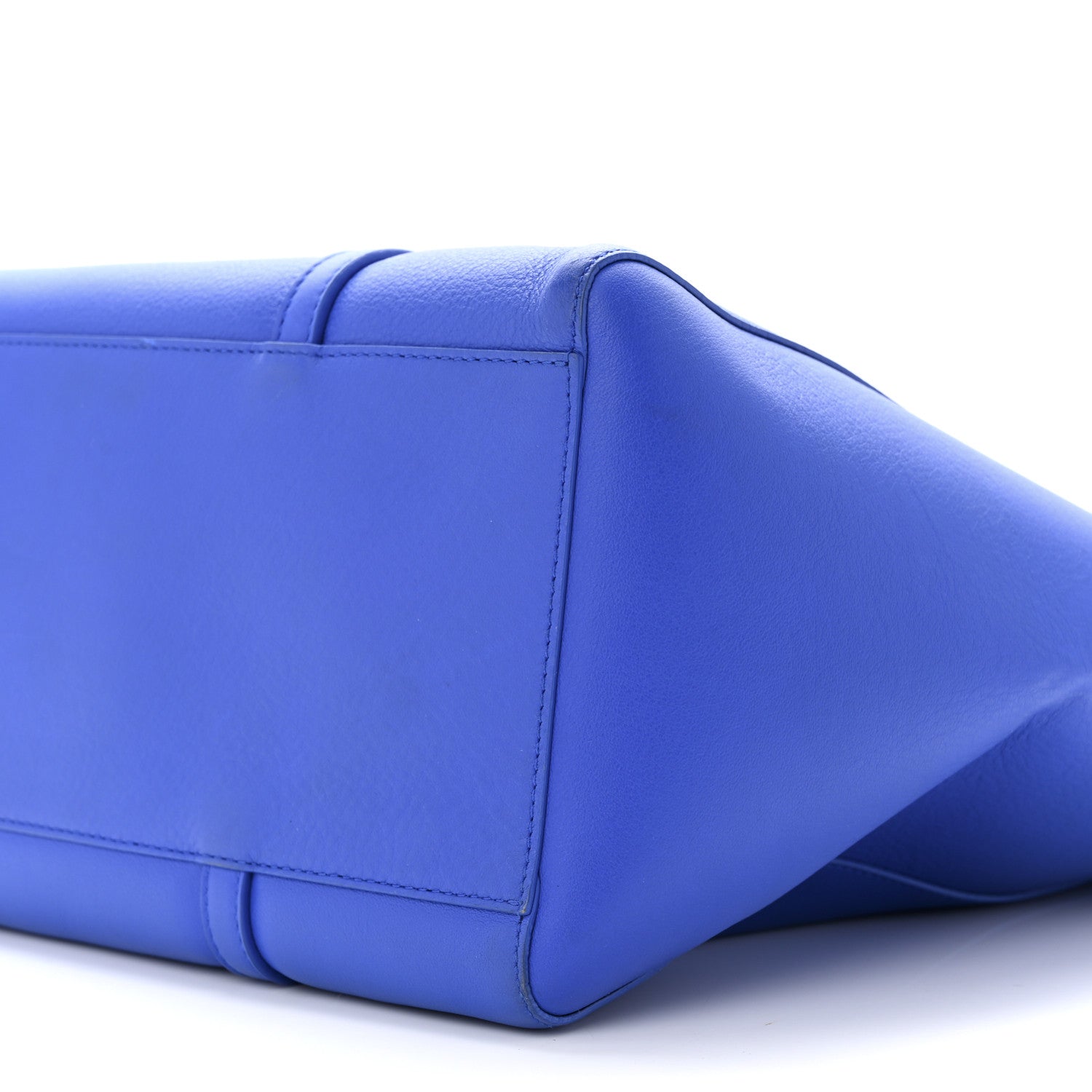 Balenciaga Smooth Calfskin Logo Double Sided Small Everyday Tote Bleu Prim Black 10 of 11