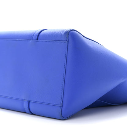 Balenciaga Smooth Calfskin Logo Double Sided Small Everyday Tote Bleu Prim Black 10 of 11