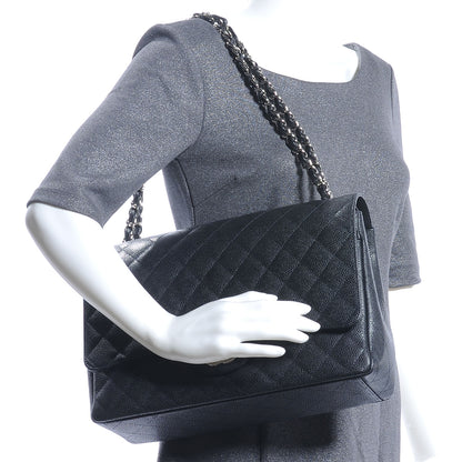 Chanel Caviar Maxi Double Flap Black 2 of 7