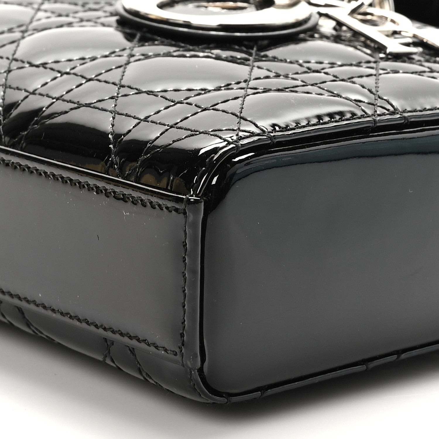 Christian Dior Patent Cannage Small Lady D-Joy Black 8 of 8