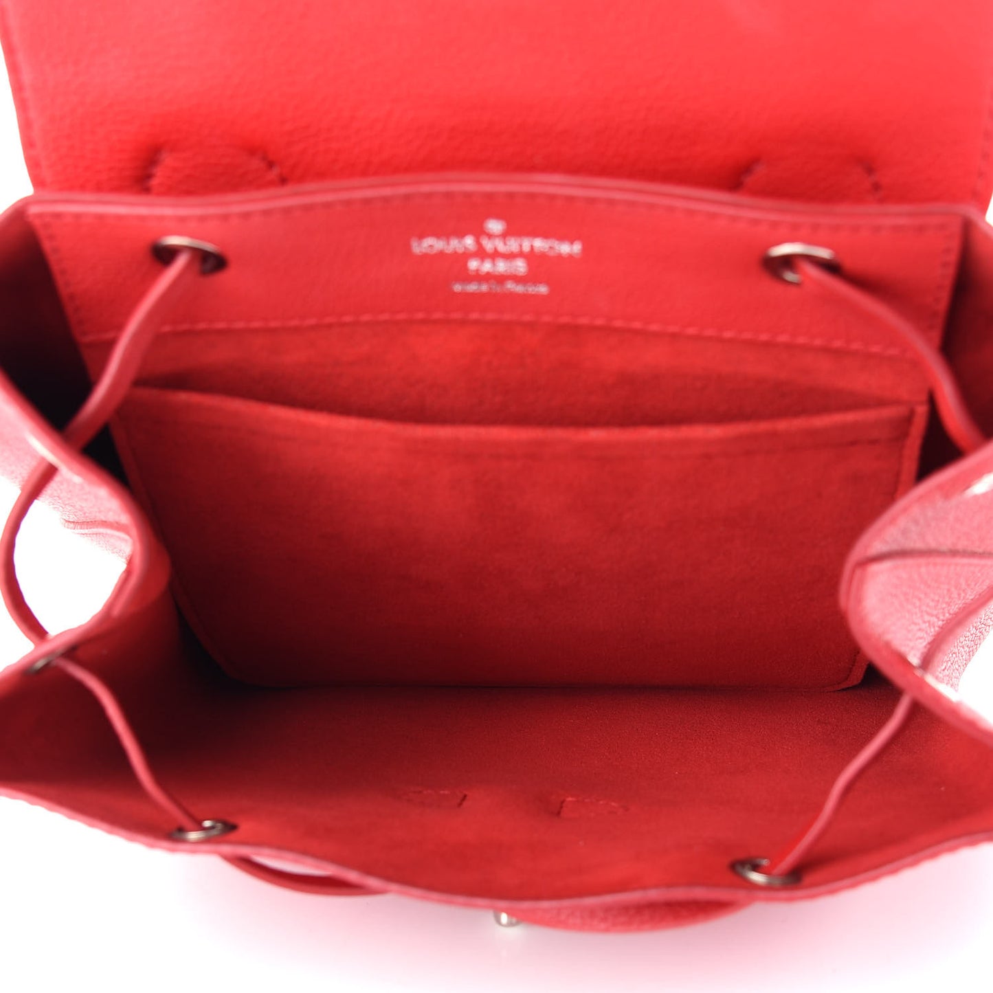 Soft Calfskin Lockme Backpack Rubis