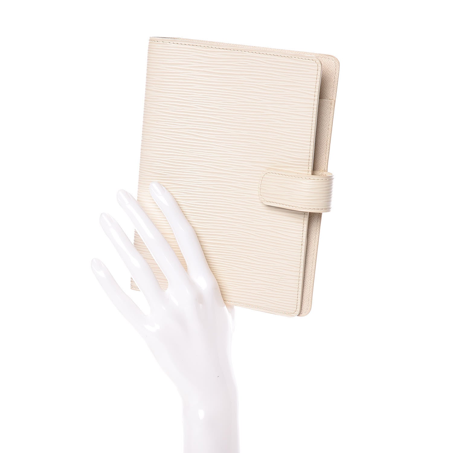 Louis Vuitton Epi Medium Ring Agenda Cover Ivory 2 of 10