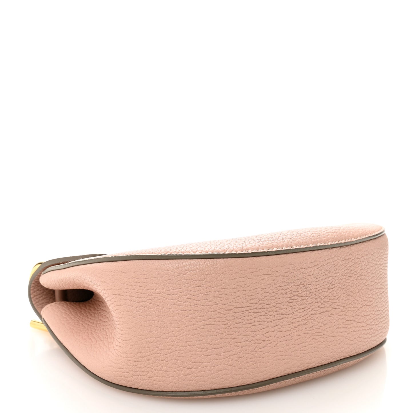 Grained Lambskin Drew Shoulder Bag Cement Pink