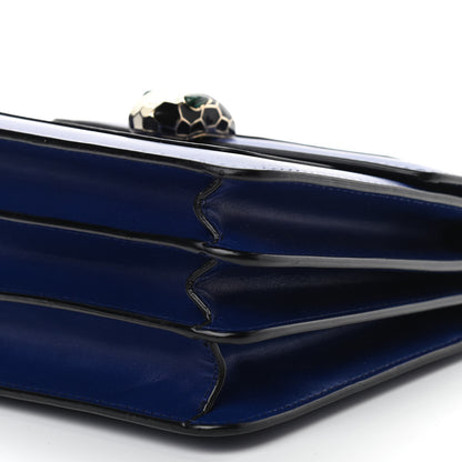 Bulgari Calfskin Serpenti Forever Top Handle Blue 9 of 9