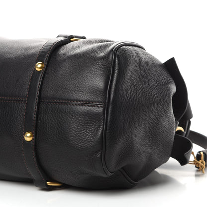 Miu Miu Vitello Medium Bow Bag Black 10 of 11
