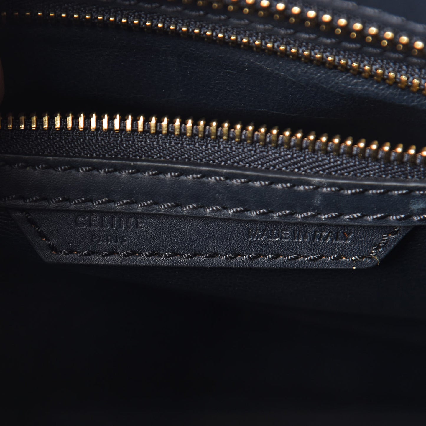 Smooth Calfskin Micro Luggage Navy Blue