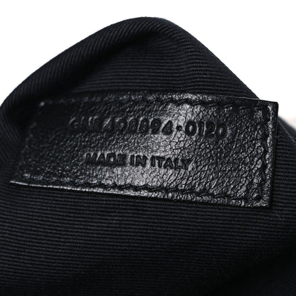 Saint Laurent Crinkled Calfskin Matelasse Monogram Medium Niki Chain Satchel Storm 7 of 12