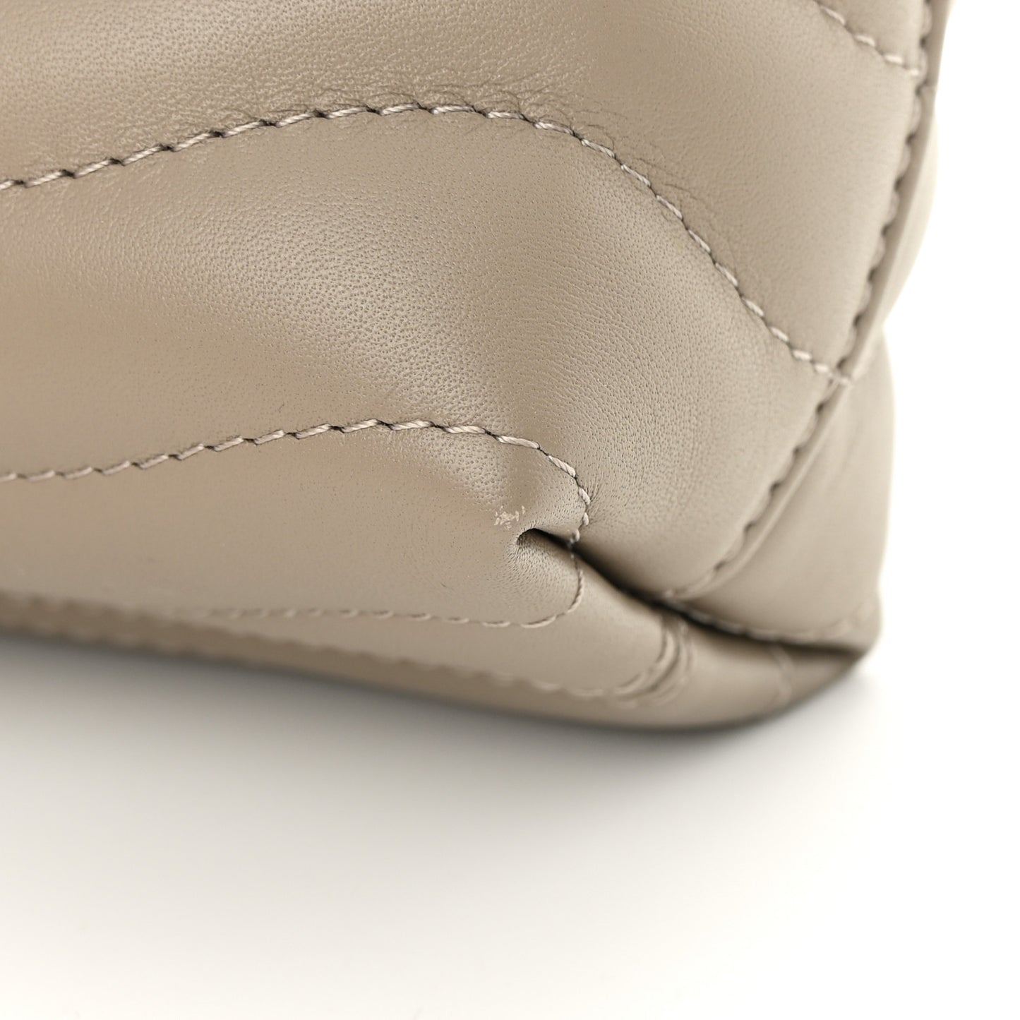 Calfskin LV New Wave Chain Bag Taupe