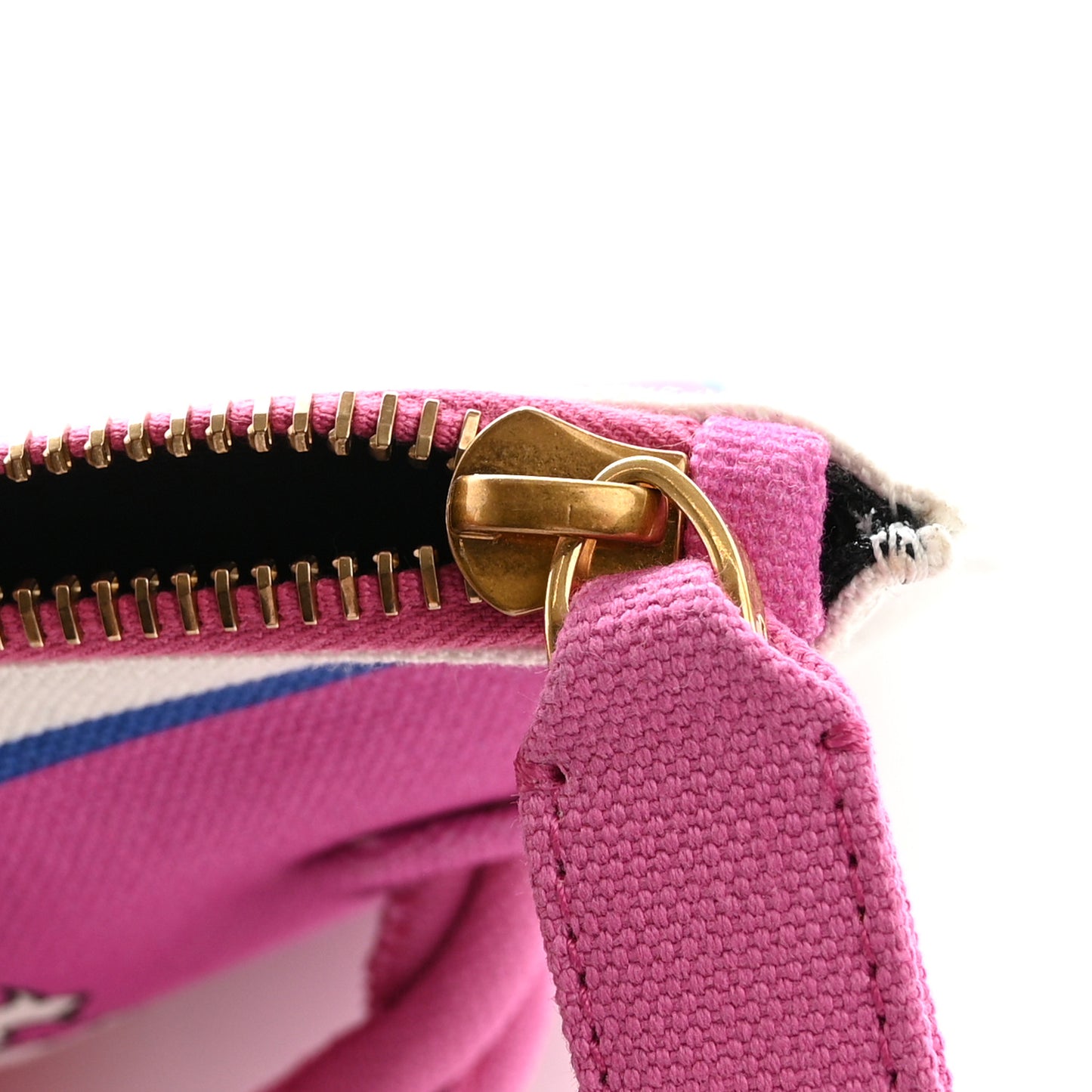 Canvas Rope Honolulu Pouch Fuchsia Multicolor