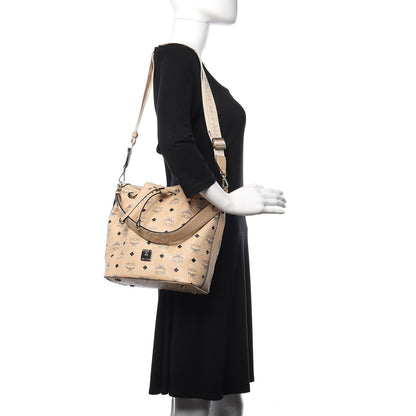 MCM Visetos Essential Drawstring Bag Beige 2 of 8