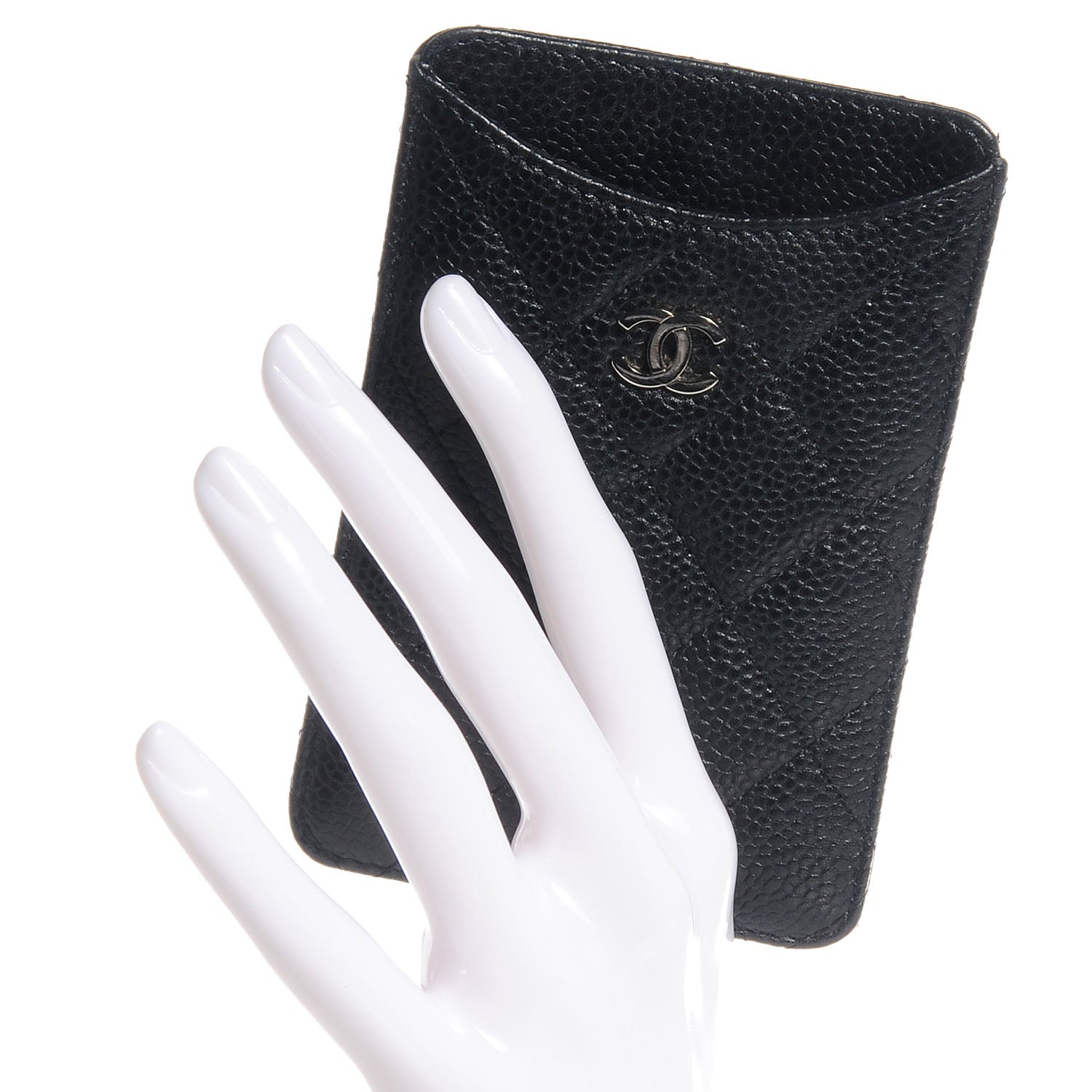 Chanel Caviar Quilted iPhone 4 4S 5 5C 5S Case Black 2 of 8