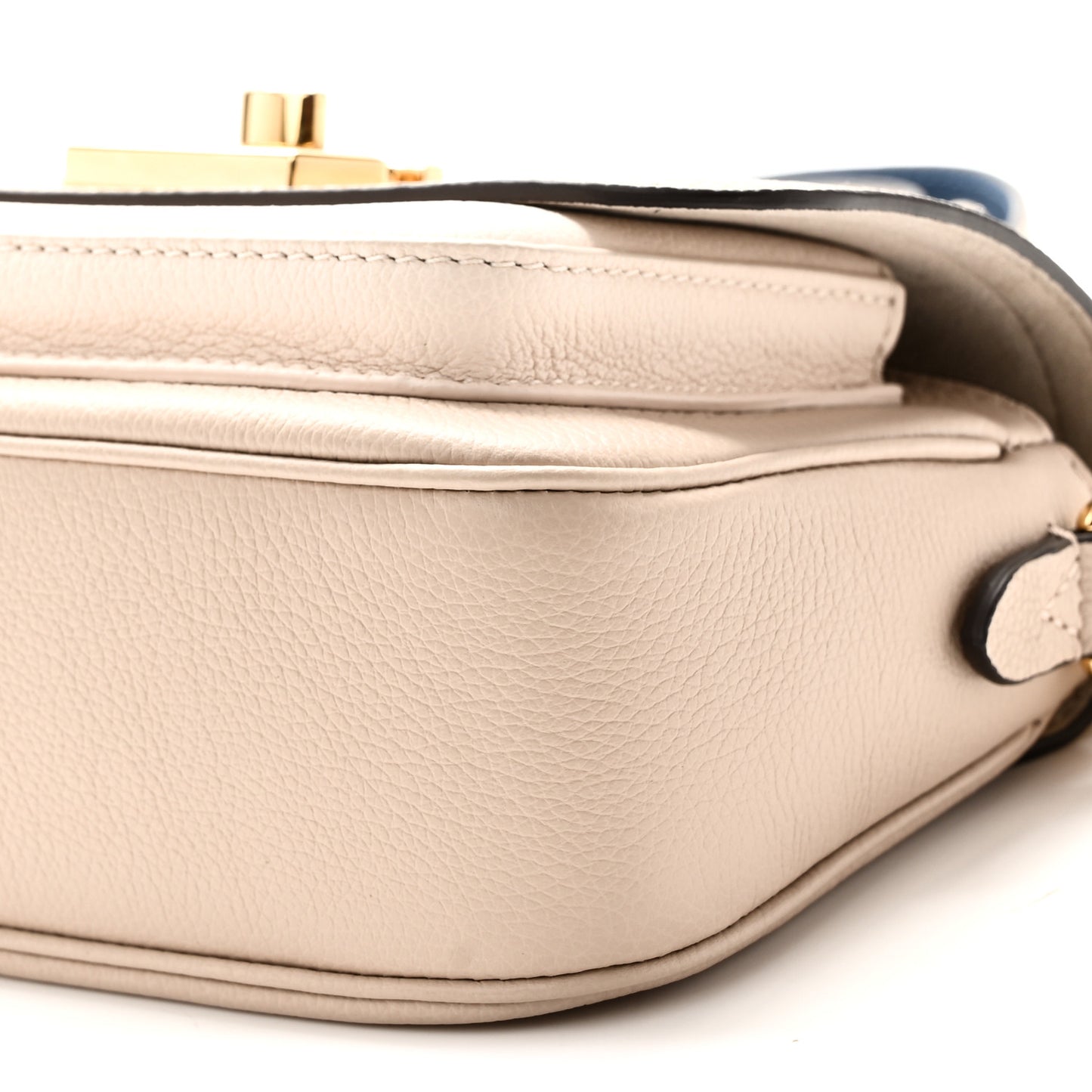 Grained Calfskin Lockme Tender Greige