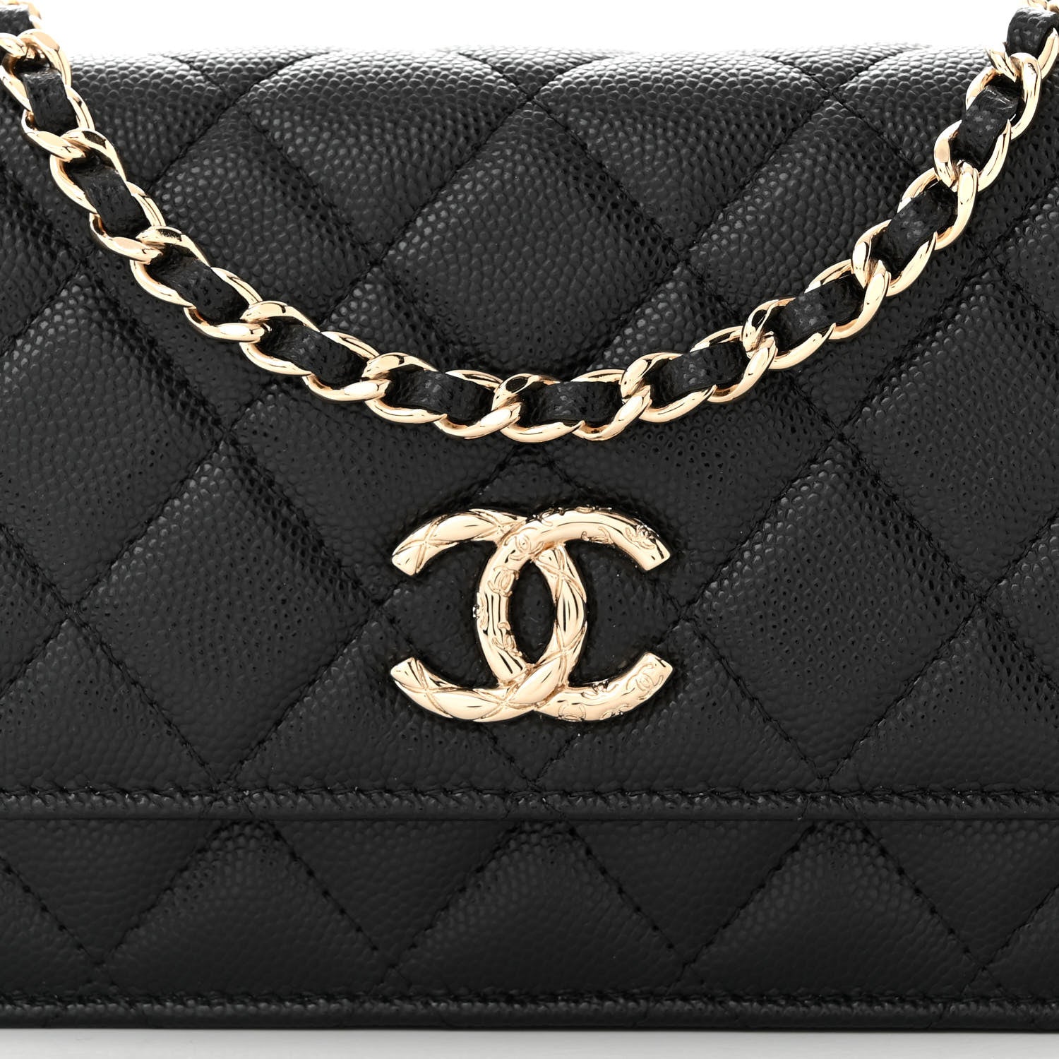 Chanel Caviar Quilted Long Clutch With Chain Black 9 of 12