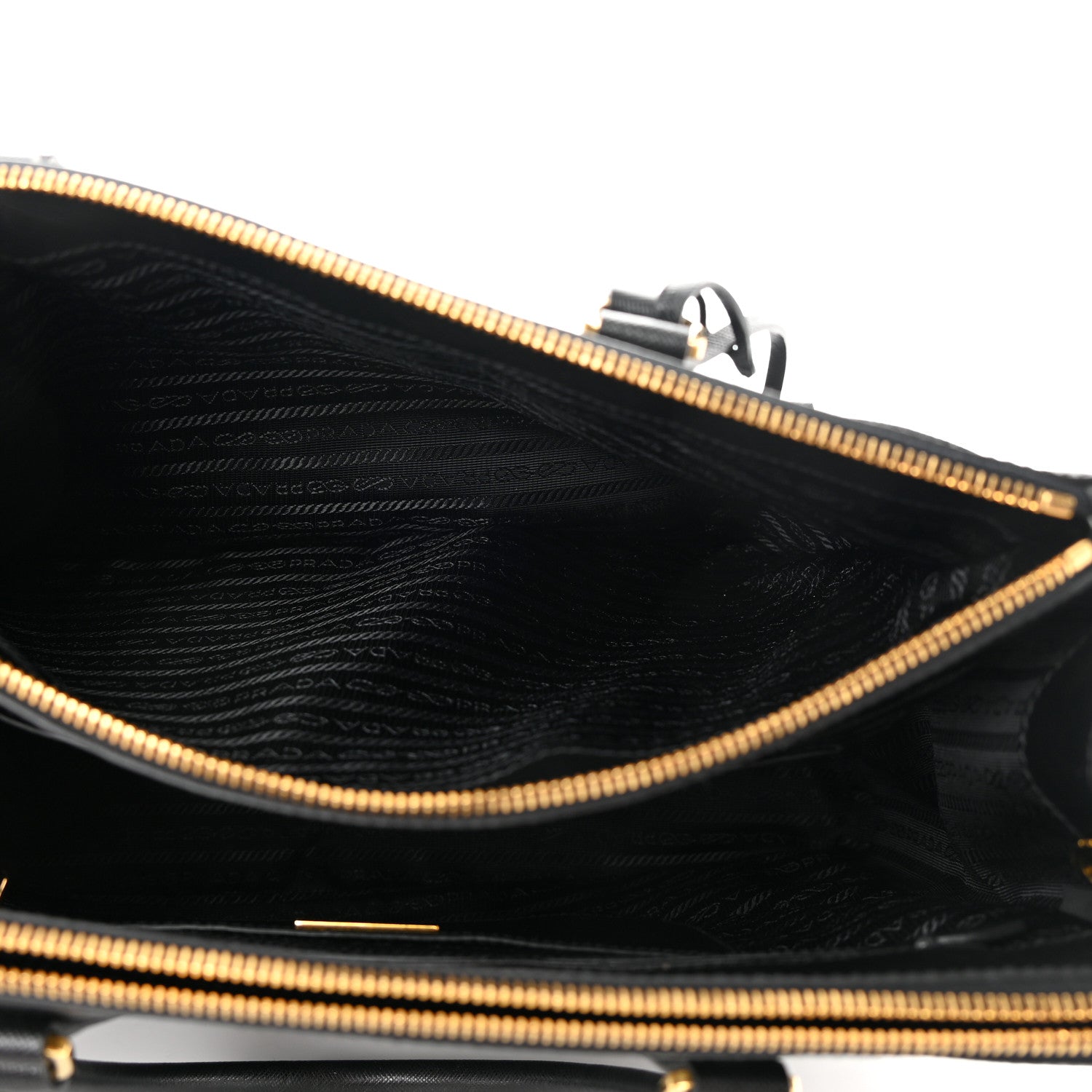 Prada Saffiano Medium Galleria Double Zip Tote Black 5 of 15
