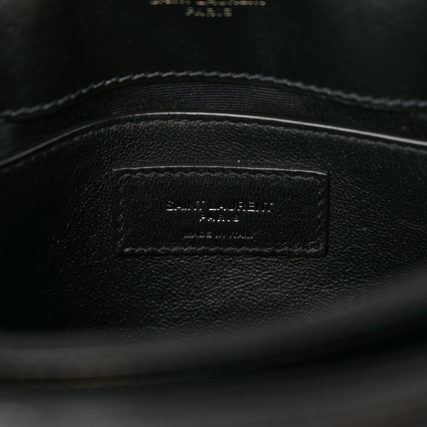 Saint Laurent Calfskin Y Quilted Monogram Monochrome Small Loulou Chain Satchel Black 6 of 10