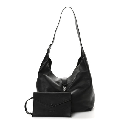Gucci Amour Grane Calfskin Medium Jackie 1961 Crossbody Bag Black 3 of 11