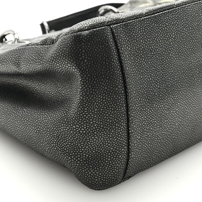 Chanel Metallic Caviar Quilted Grand Shopping Tote GST Dark Silver 8 of 10