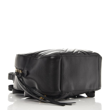 Gucci Calfskin Matelasse GG Marmont Backpack Black 3 of 10