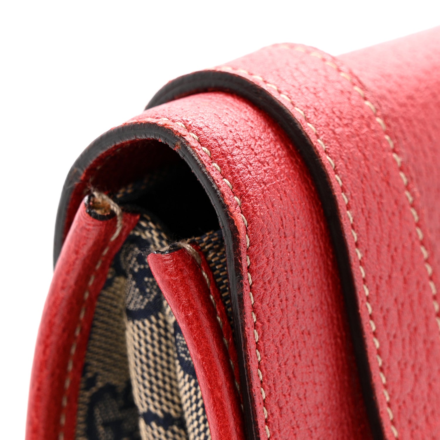 Gucci Monogram Work Tote Navy Red 13 of 14