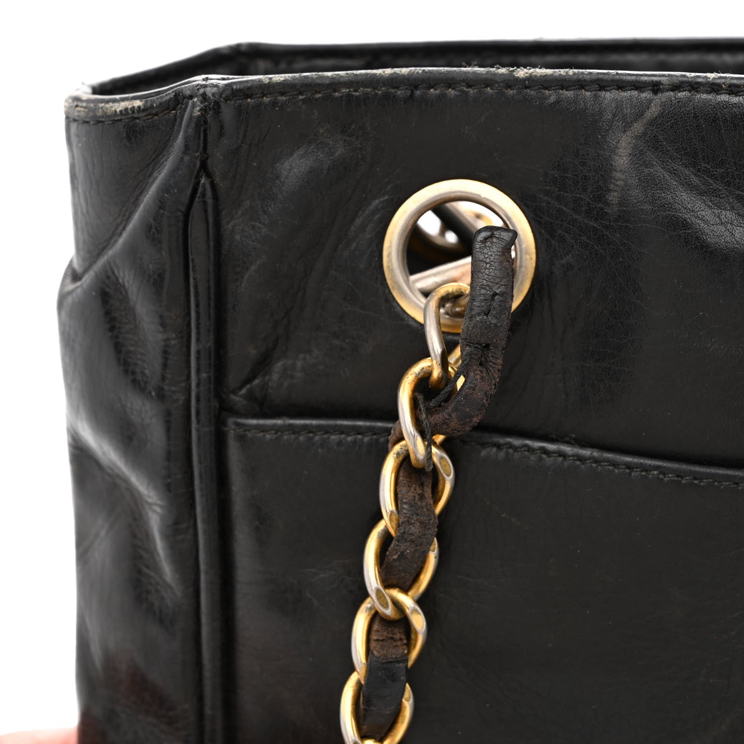 Chanel Lambskin Quilted Shoulder Bag Black 18 of 20