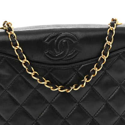 Chanel Lambskin Quilted CC Small Single Flap Black 9 of 11