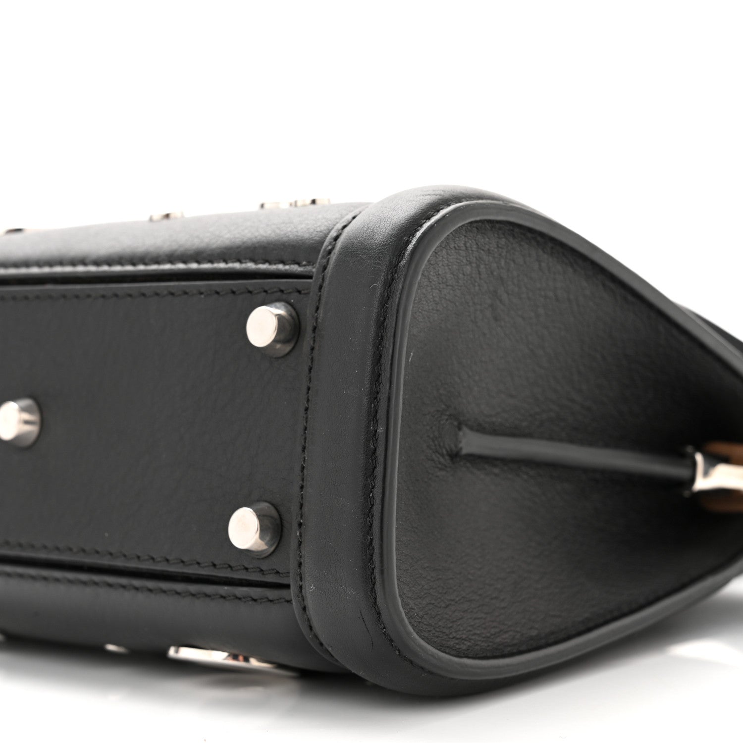 Alexander McQueen Calfskin Studded Mini Heroine 21 Black 9 of 9