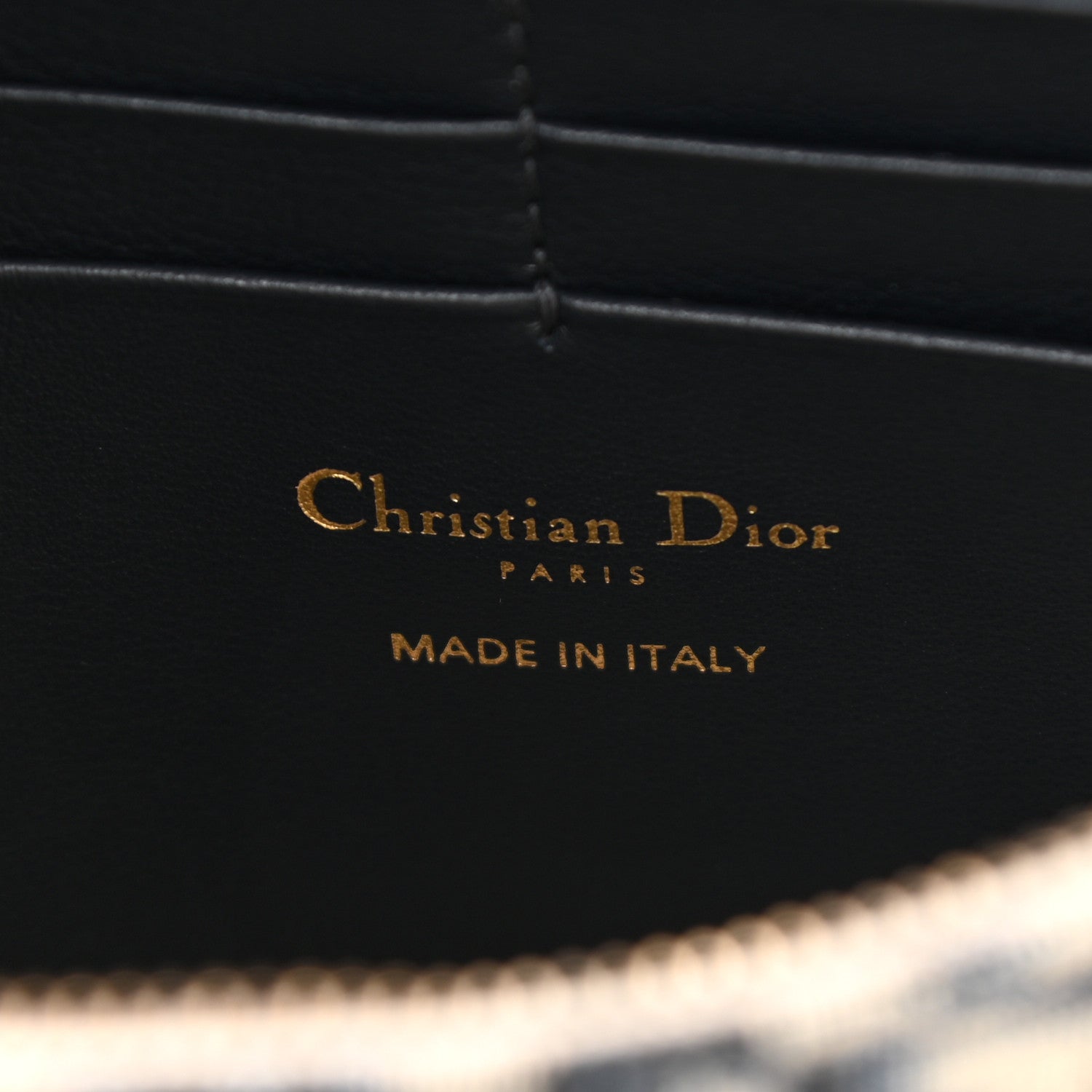 Christian Dior Oblique Saddle Chain Pouch Blue 5 of 9