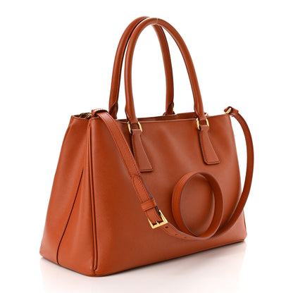 Prada Saffiano Lux Medium Tote Papaya 3 of 10