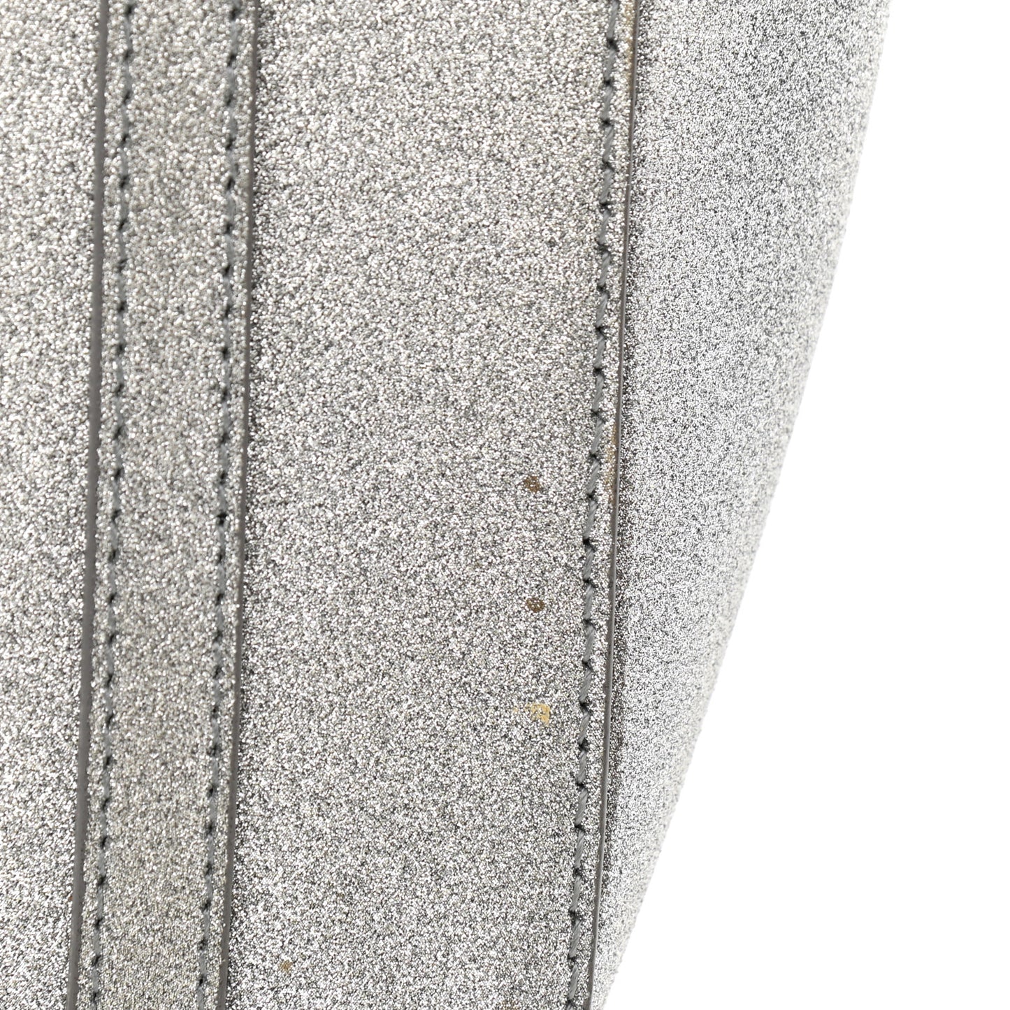Glitter Calfskin XXS Everyday Tote Silver