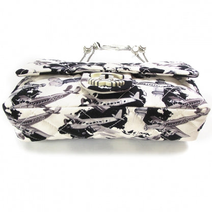 Chanel Canvas Airplane Charm Medium Flap 4 of 10