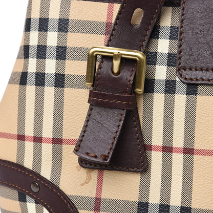 Burberry Haymarket Check Buckle Satchel Chocolate 10 of 14
