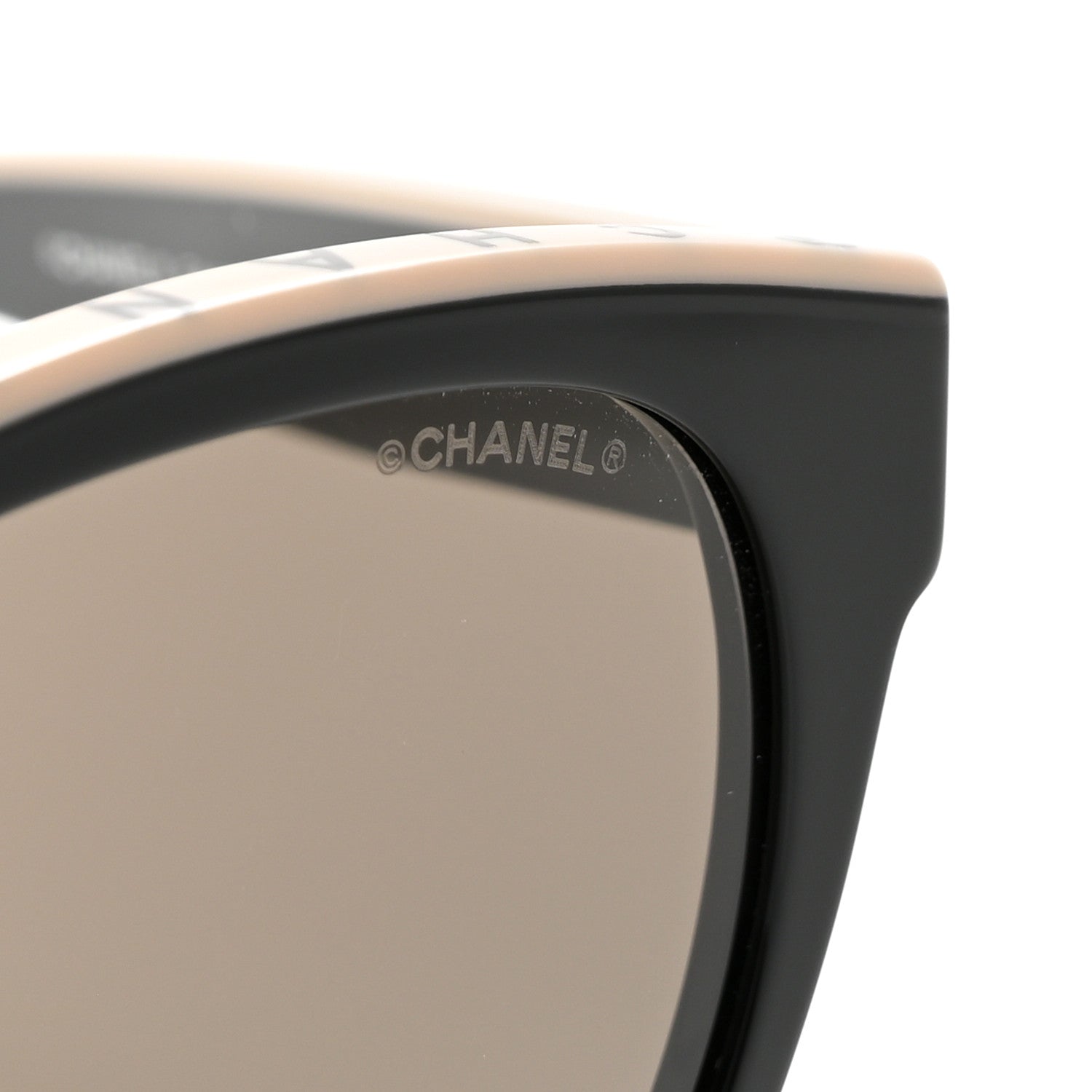 Chanel Acetate CC Butterfly Sunglasses 5414 Black Beige 7 of 8