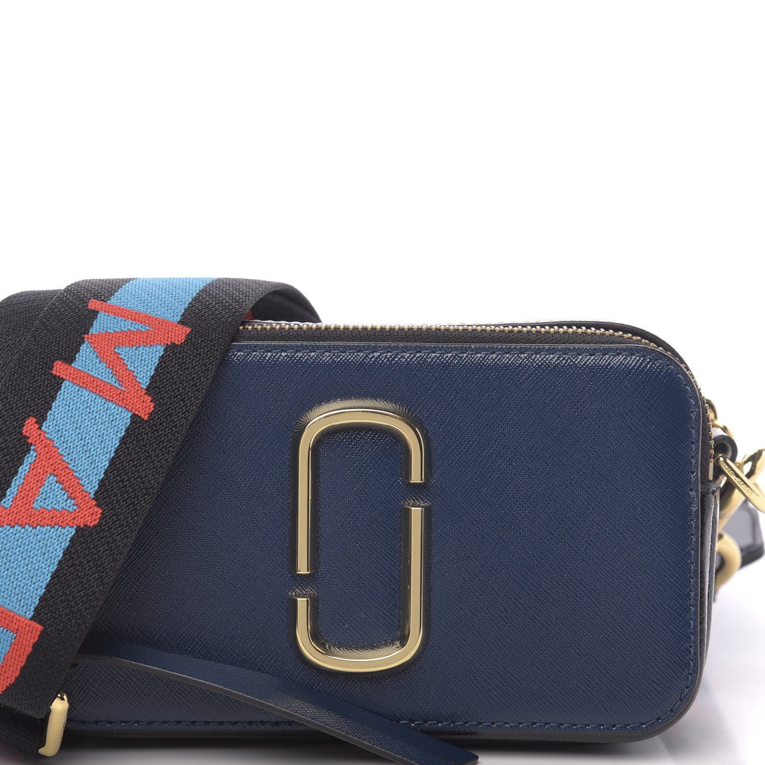 Marc Jacobs Saffiano Small Snapshot Camera Bag Navy Multicolor 7 of 9