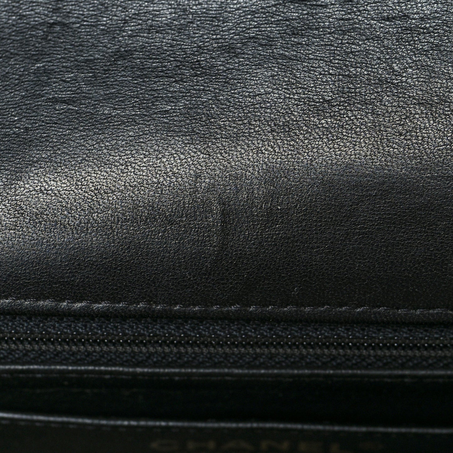 Lambskin Quilted Mini Rectangular Flap Black