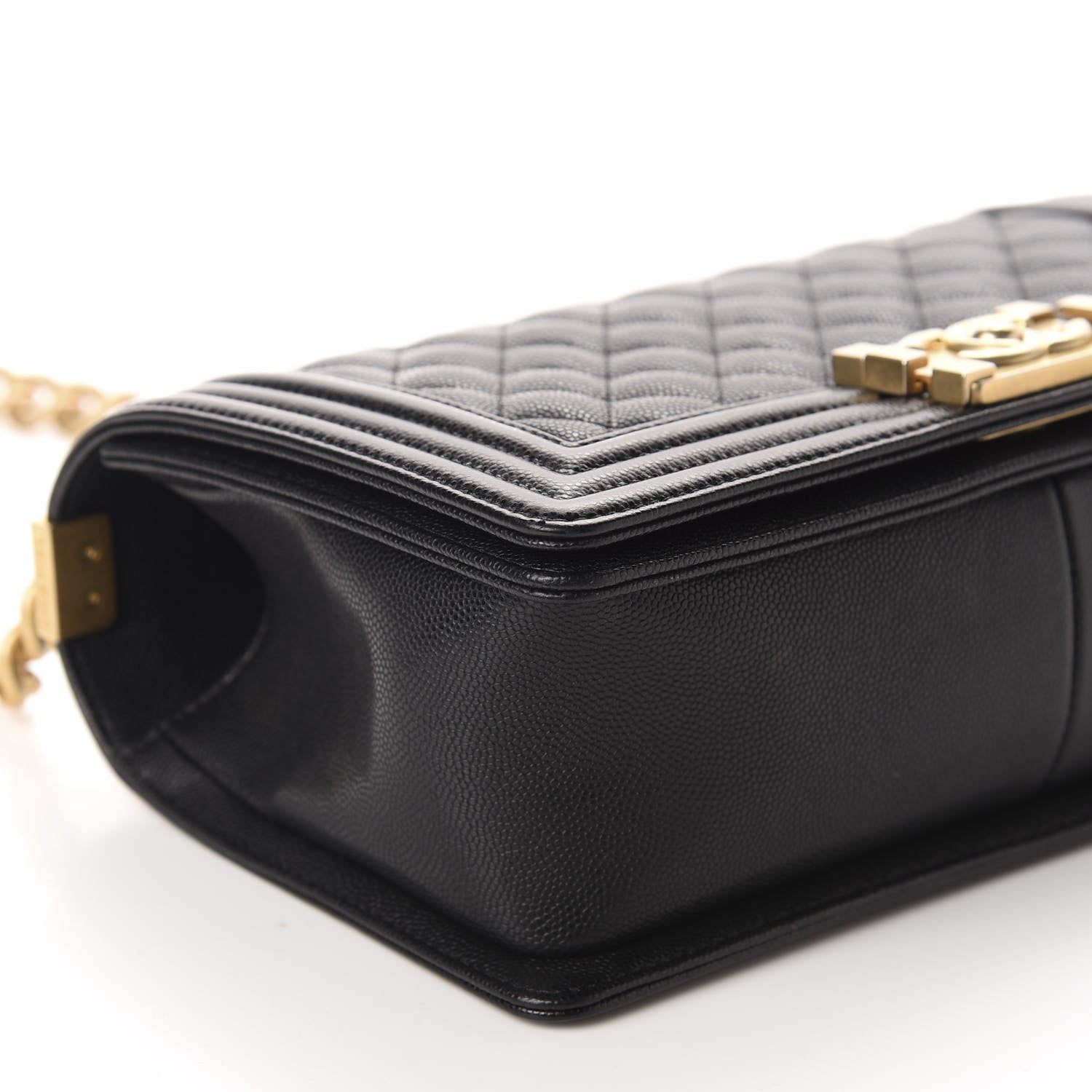 Chanel Caviar Quilted Medium Boy Flap Black 7 of 12