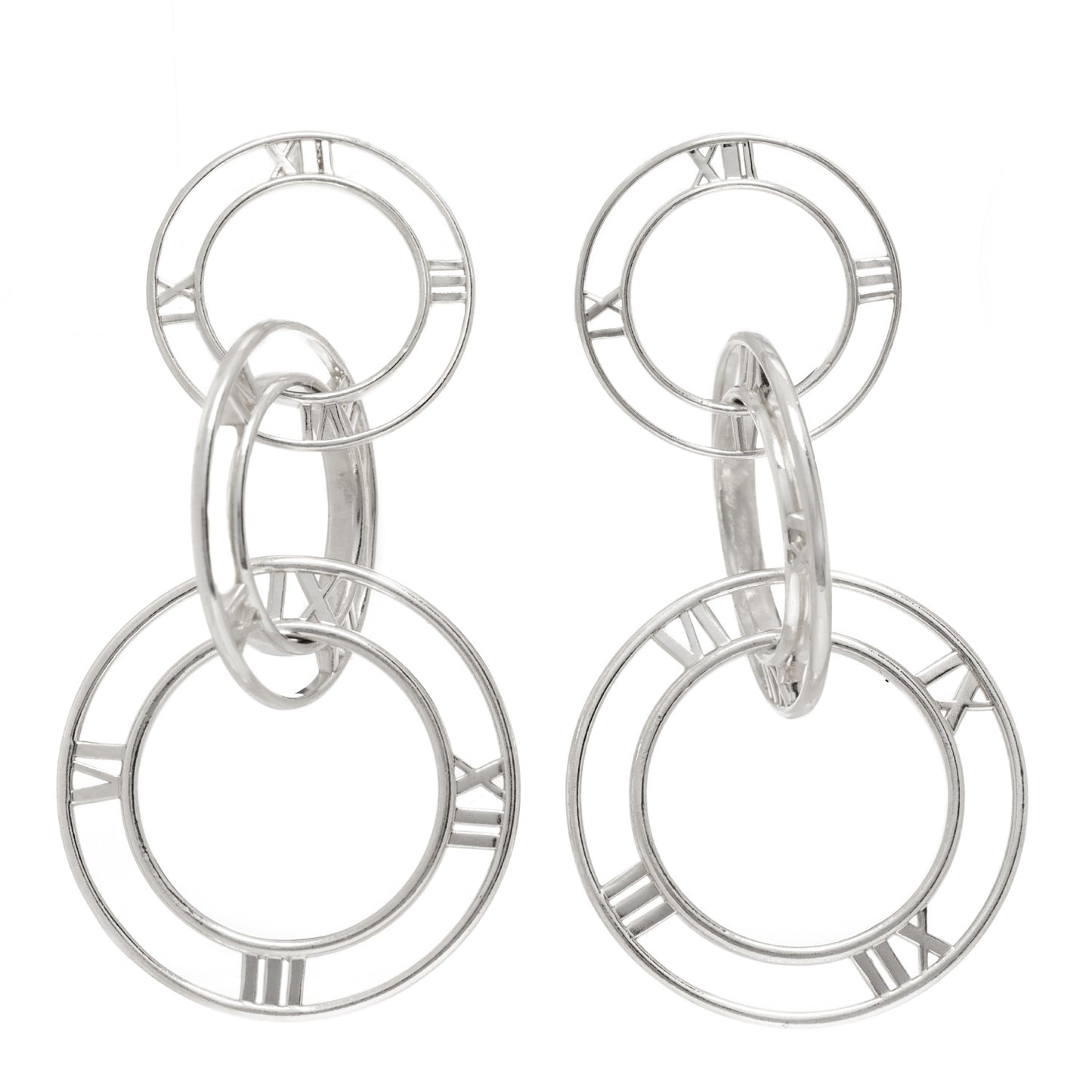 Sterling Silver Atlas Triple Drop Earrings