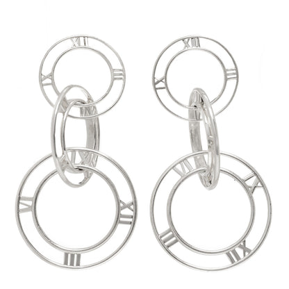 Tiffany Sterling Silver Atlas Triple Drop Earrings 1 of 4